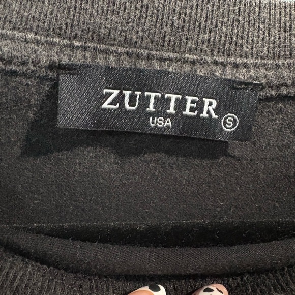 Zutter Gray Graphic Long Sleeve Shirt - Picture 3 of 4